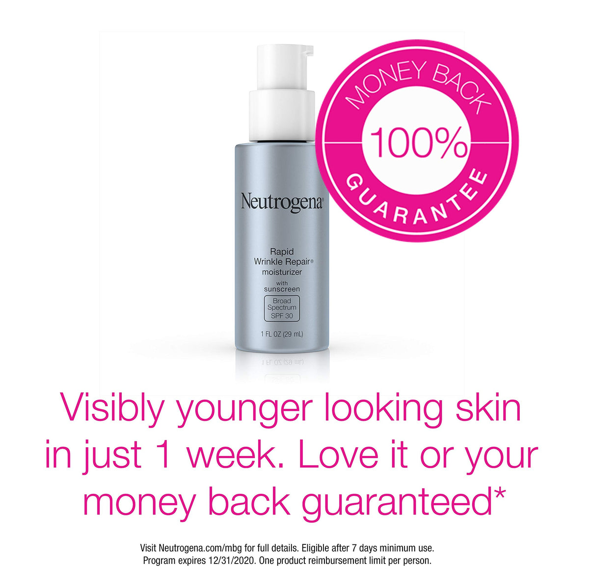 Neutrogena Rapid Wrinkle Repair Retinol Anti-Wrinkle Moisturizer with SPF 30 Sunscreen, Daily Anti-Wrinkle Face & Neck Retinol Cream with Hyaluronic Beauty & Personal Care Neutrogena