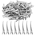 Super Z Outlet 4.5cm Silver Alligator Teeth Prongs Clips Holders for Hair Care, Arts & Crafts Projects, Dry Hanging Clothing, Office Paper Document Beauty & Personal Care Super Z Outlet