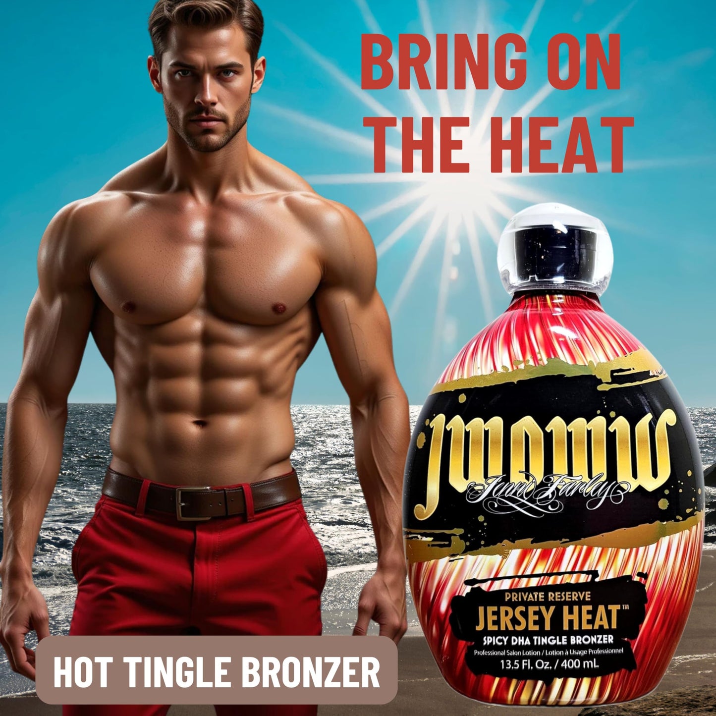 Australian Gold Jwoww Jersey Heat Hot Tingle DHA Bronzer Tanning Bed Lotion 13.5 ounces Beauty & Personal Care Australian Gold