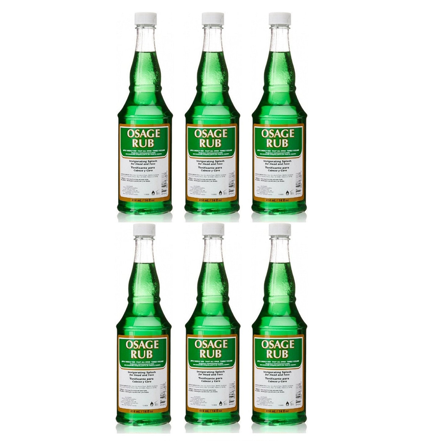 Clubman Osage Rub Invigorating Splash for Head and Face Facial Astringents (6Pack) Beauty & Personal Care Clubman