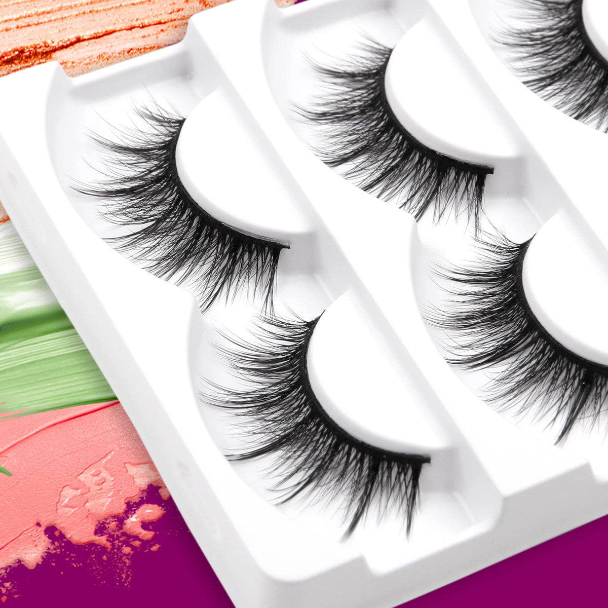 Eliace False Eyelashes Natural look Cat Eye Lashes Wispy Strips 3D Mink Lashes Fake Eyelashes Volume Fluffy Thick,Thin Soft Band Comfortable Dramatic Beauty & Personal Care Eliace