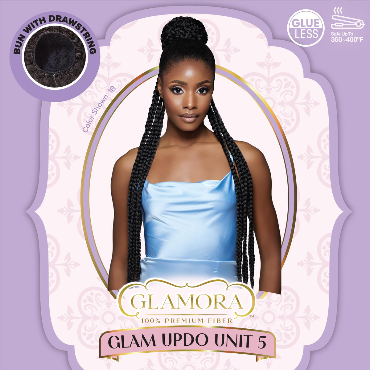 Sensationnel Glamora Glam Updo-Unit 5,1 JETBLACK