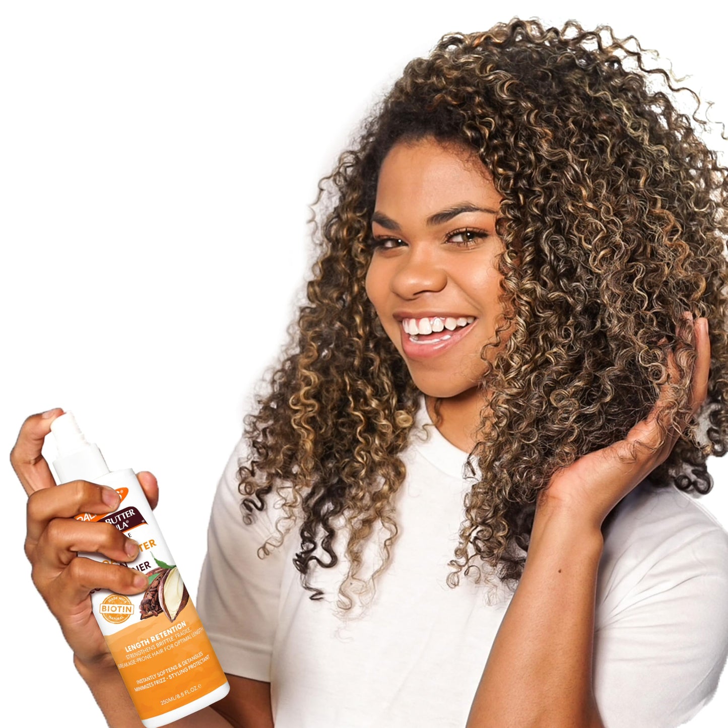 Palmer's Cocoa Butter & Biotin Length Retention Leave-In Conditioner, Strengthen, Minimize Frizz and Detangle Hair, Suitable for All Curly Hair Beauty & Personal Care Palmer's