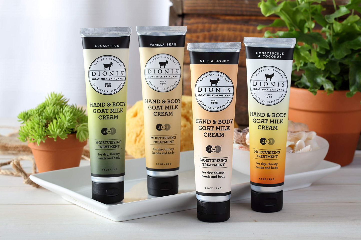 Dionis - Goat Milk Skincare White Jasmine & Shea Scented Hand & Body Cream (3.3 oz) - Made in the USA - Cruelty-free and Paraben-free Beauty & Personal Care Dionis