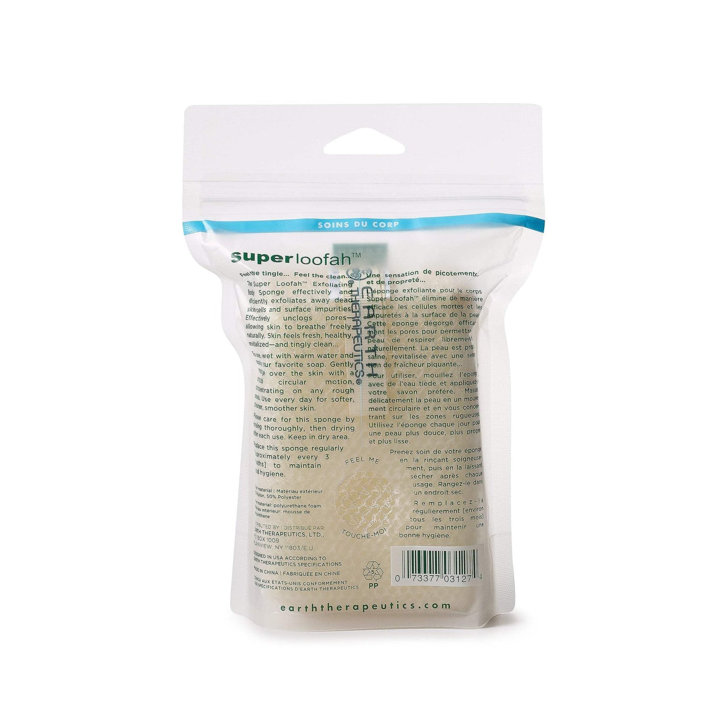 Earth Therapeutics Super Loofah Exfoliating Body Sponge (Rectangular) Beauty and Personal Care Earth Therapeutics