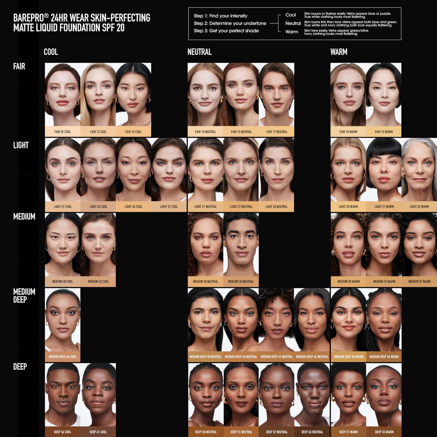 bareminerals Barepro 24HR Wear Matte Liquid Foundation Mineral SPF 20, Full Coverage Foundation Makeup for Mature Skin, Oil-Free, Vegan Beauty & Personal Care bareMinerals