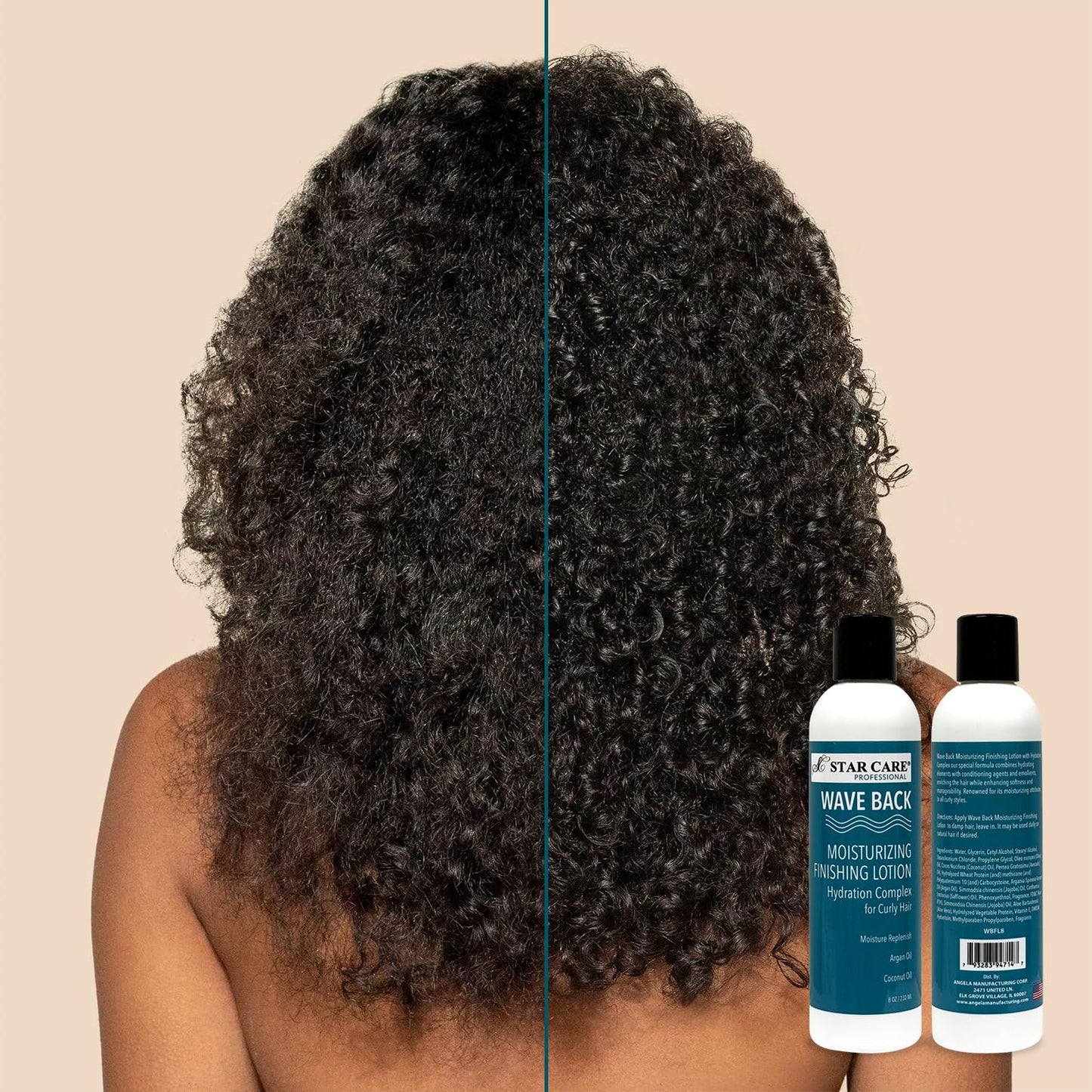 STAR CARE Wave Back Moisturizing Finishing Curl Defining Lotion for Curly Hair Anti-Frizz Moisturizing Leave-In Cream for Curly & Wavy Hair Soft Hold Beauty & Personal Care STAR CARE