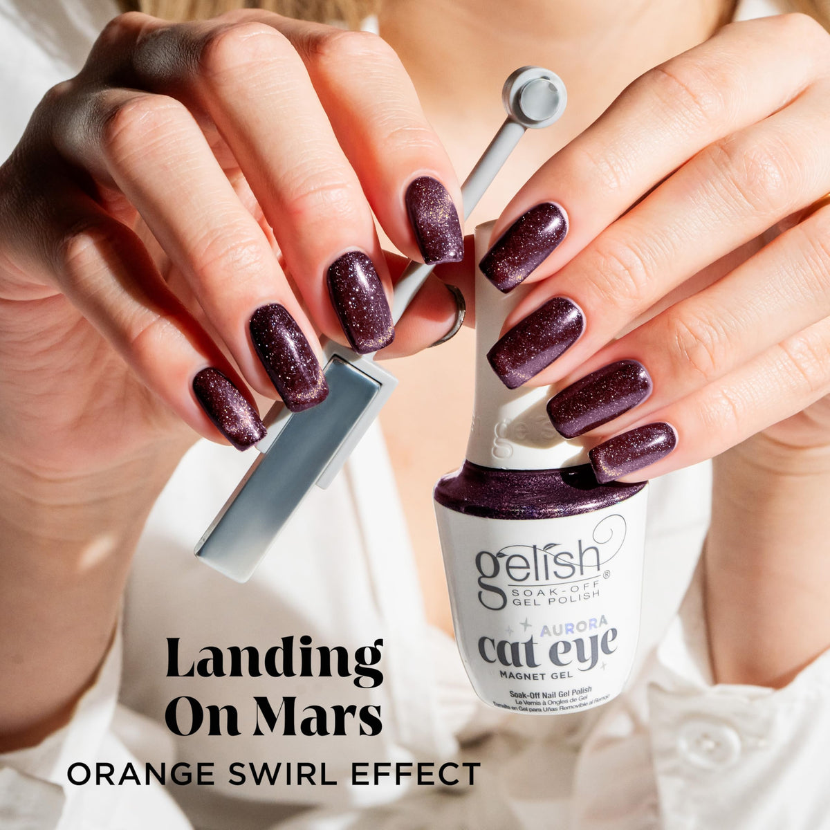 Gelish Aurora Cat Eye Reflective Magnet Gel Polish - Landing on Mars, 15mL
