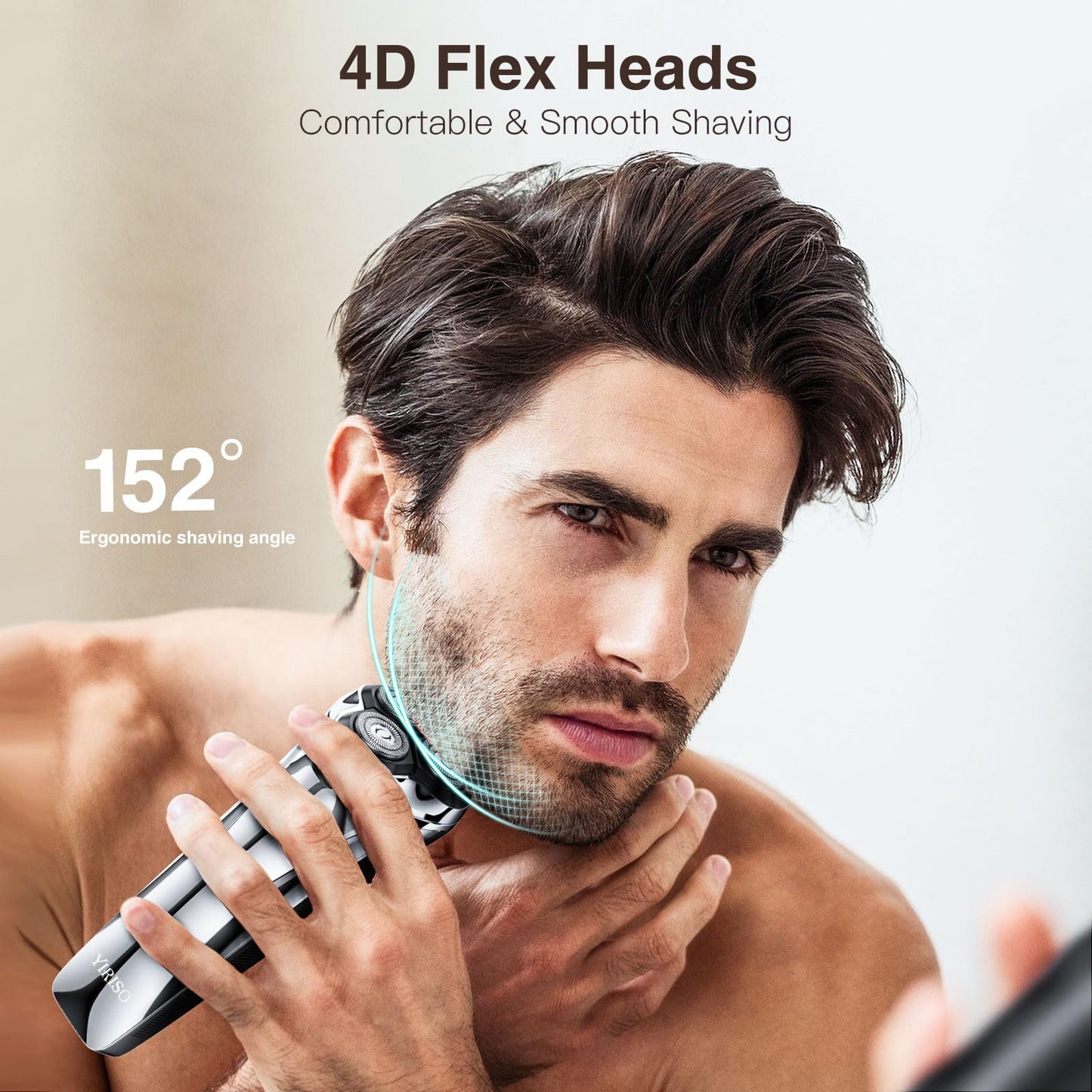 YIRISO Electric Razor for Men, 9000 RPM Smooth Rotary Shaver Beauty and Personal Care YIRISO