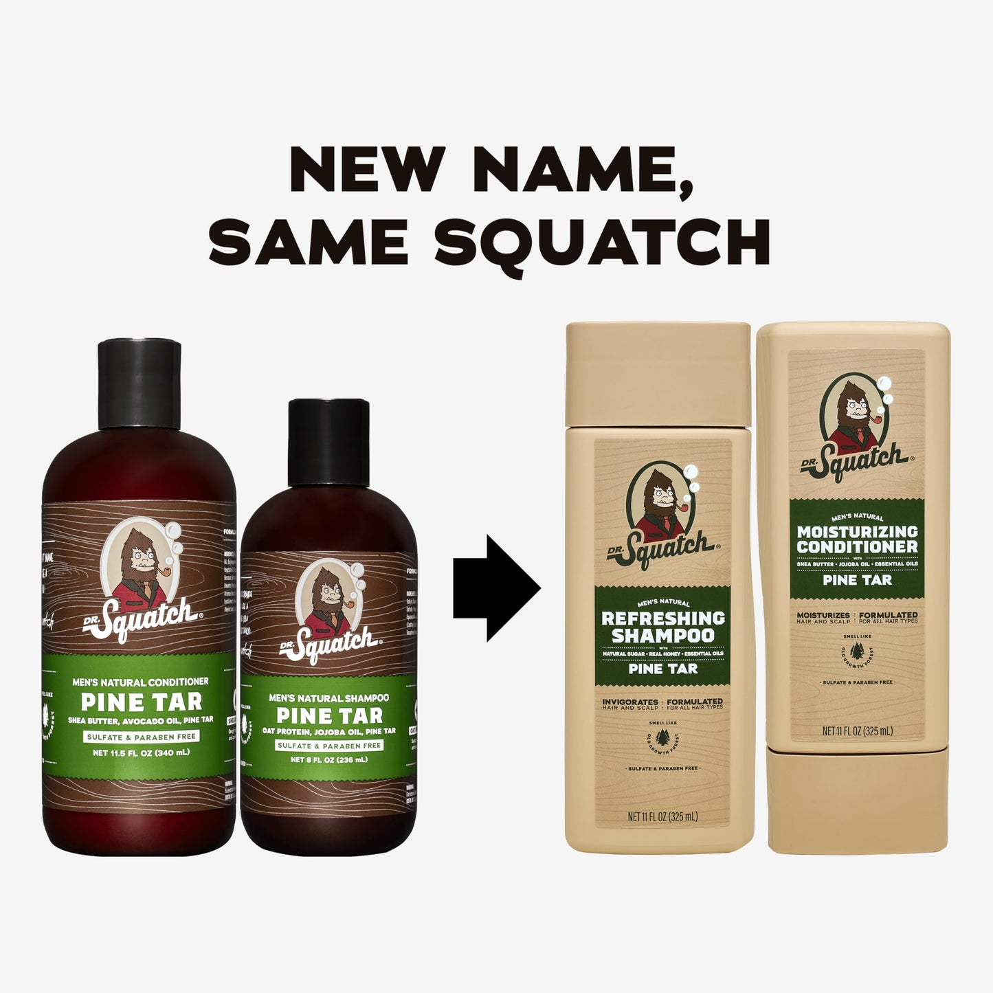 Dr. Squatch Men's Natural Shampoo and Conditioner Set - Sulfate & Paraben Free Natural Shampoo and Conditioner for Men - Scalp Nourishing Formula Beauty & Personal Care Dr. Squatch