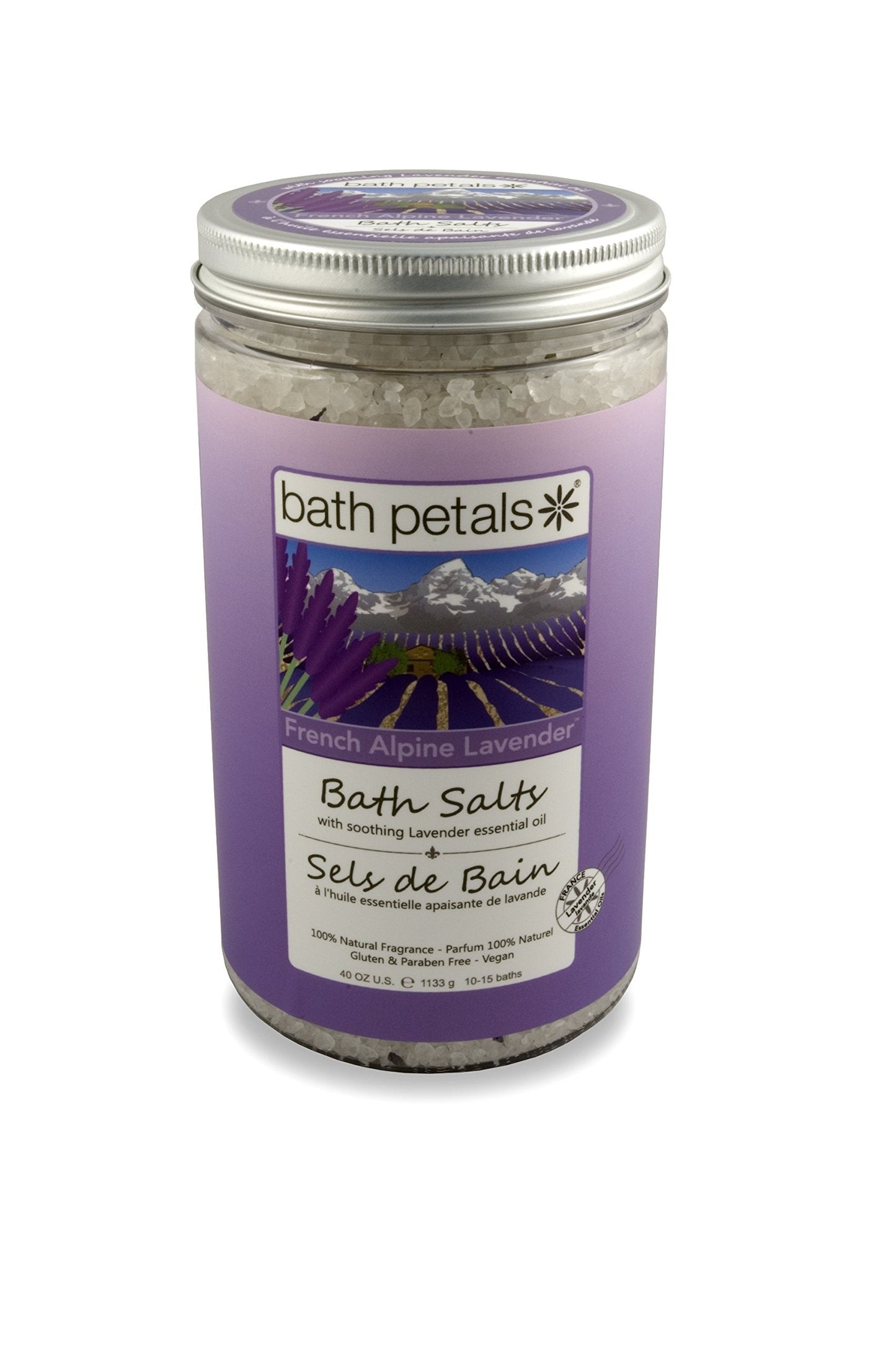 Bath Petals Bath Salt, French Alpine Lavender, 40 Ounce Beauty and Personal Care Bath Petals