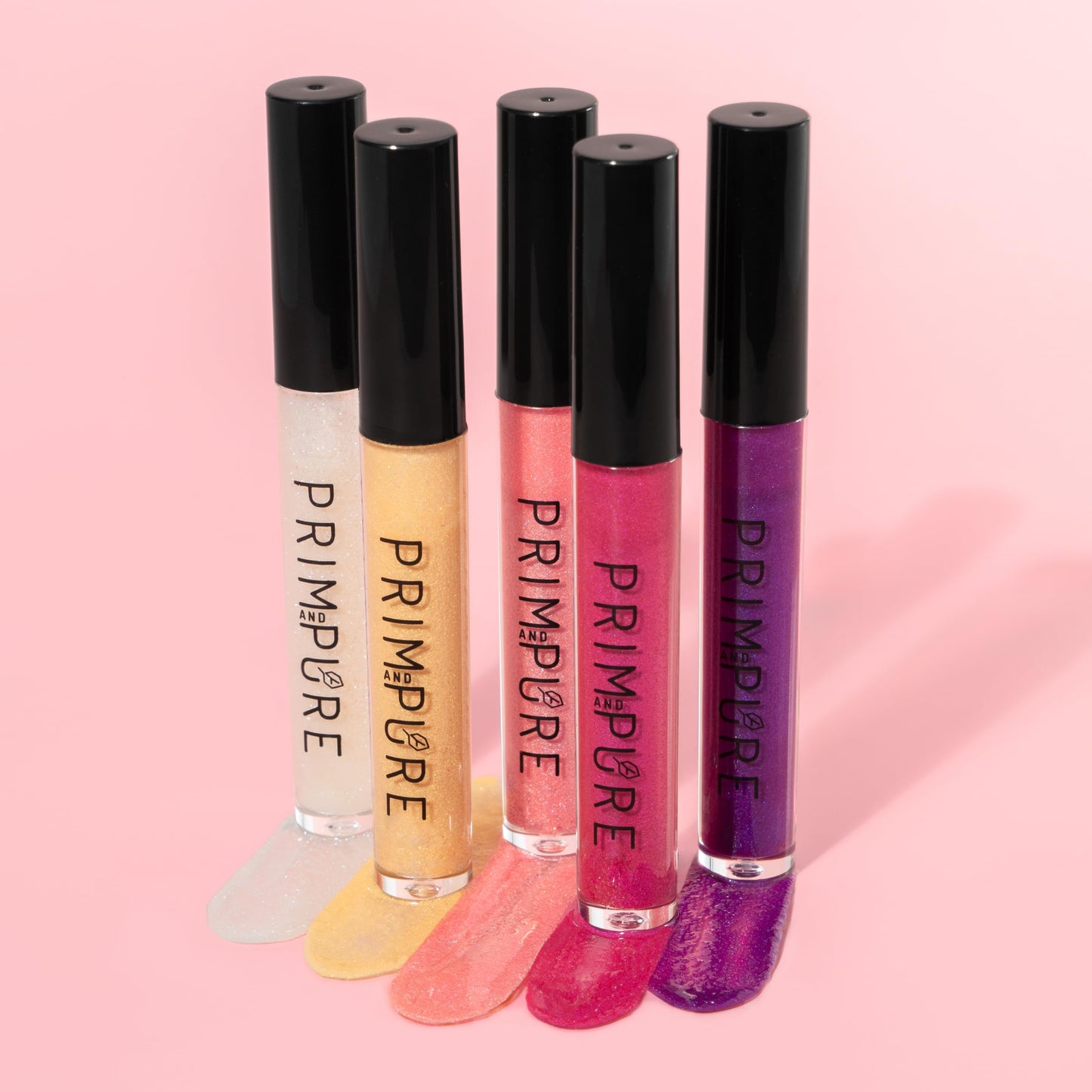 Prim and Pure Mineral Play Lip Gloss Set (Pack of 5) - 100% Natural, Organic, Vanilla Cupcake Birthday Girls Non-toxic Kids Lip Gloss Made in the USA Beauty & Personal Care Prim and Pure