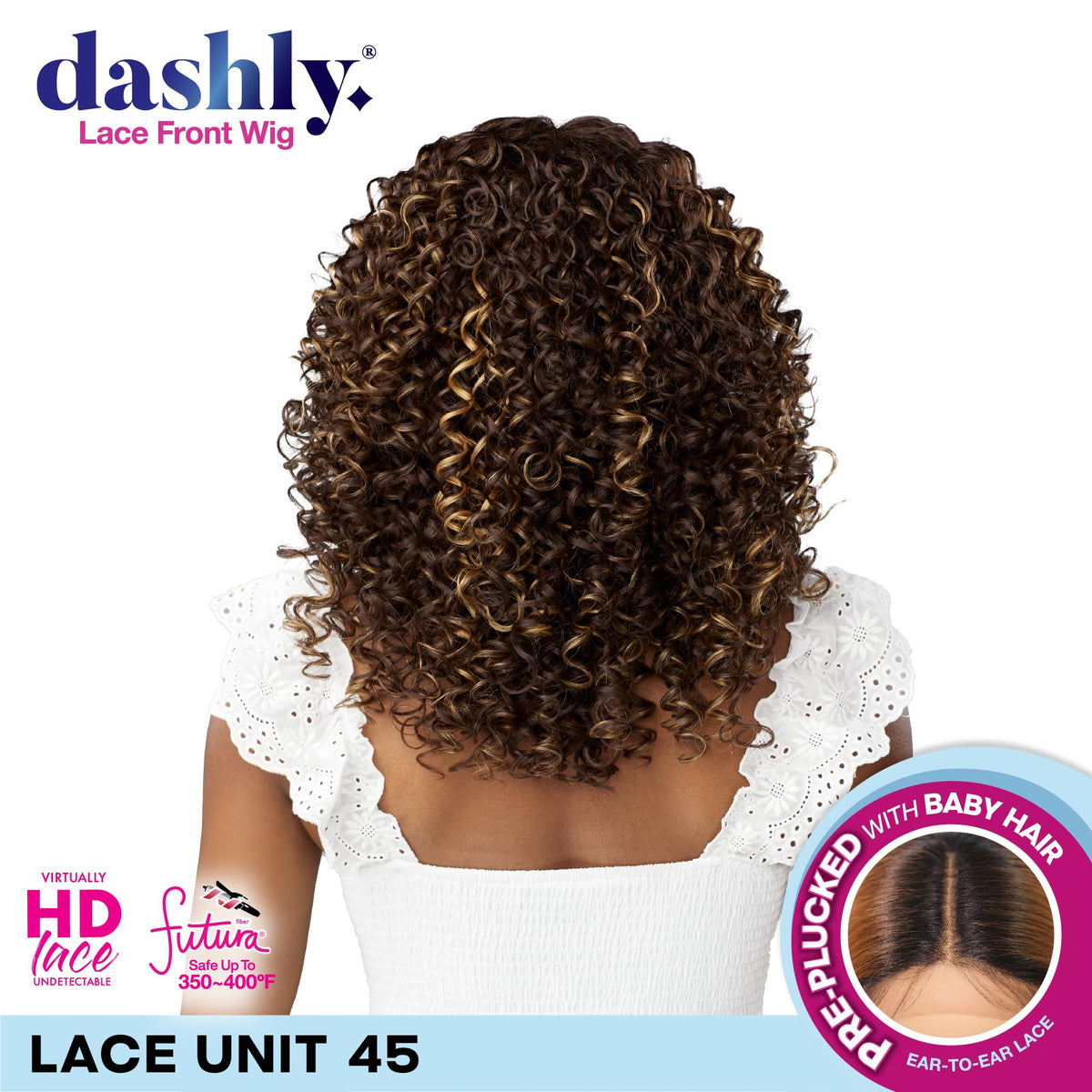 Sensationnel Dashly Lace Front Wig-Unit 45, 1 JETBLACK