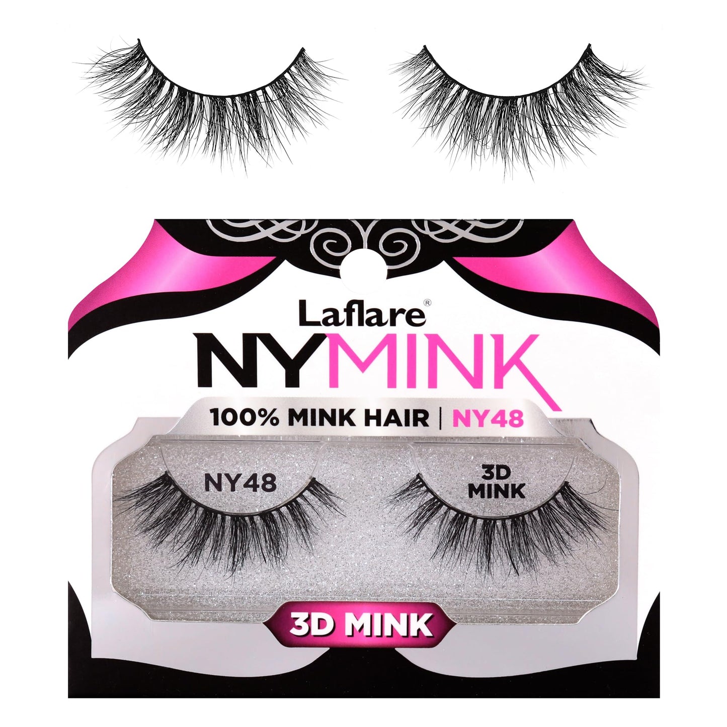 Laflare 3D NY Mink Eyelashes, 100% Real Mink Hair Lashes, Luxury Makeup, Natural, Light, Trendy, Variety, Reusable, Multi layered Real Mink Hair… Beauty & Personal Care Laflare