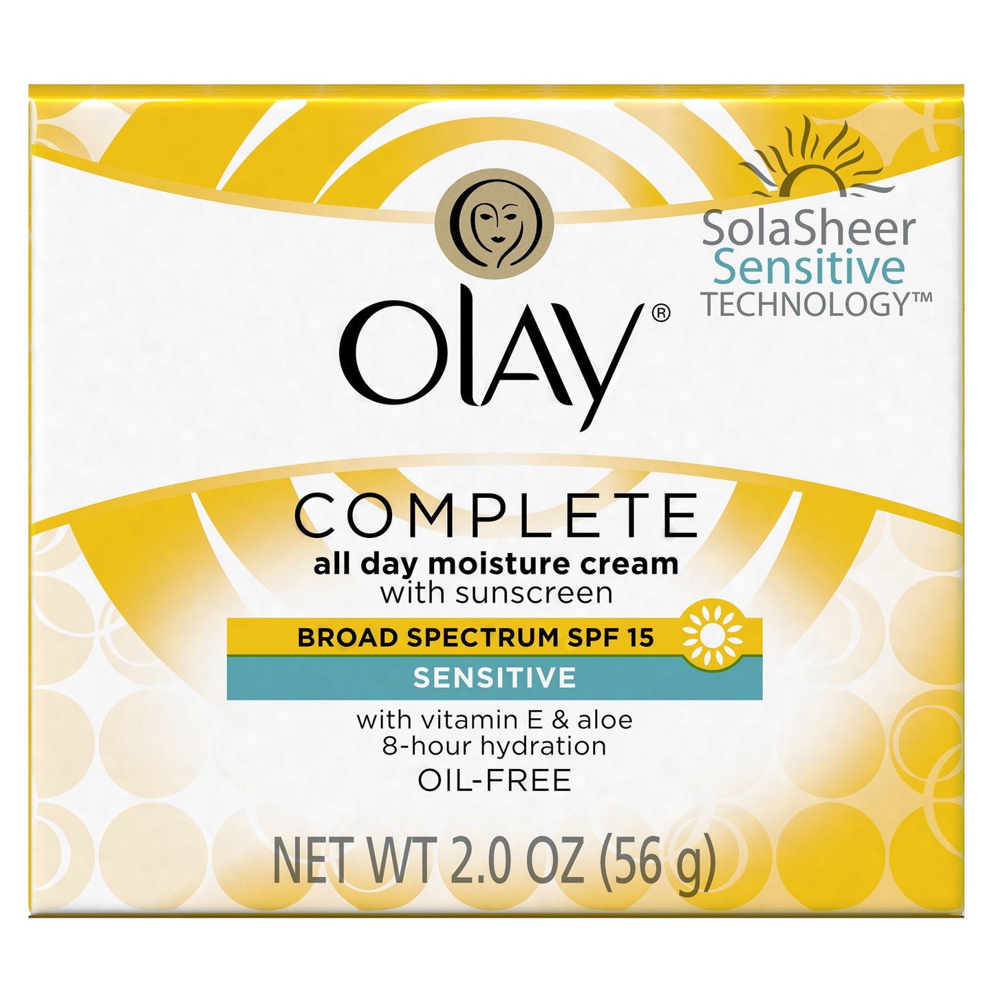 Olay Face Moisturizer, Complete All Day Moisture Face Cream with Sunscreen, SPF 15, Sensitive Skin, 2 Oz (Pack of 3) Beauty & Personal Care Olay