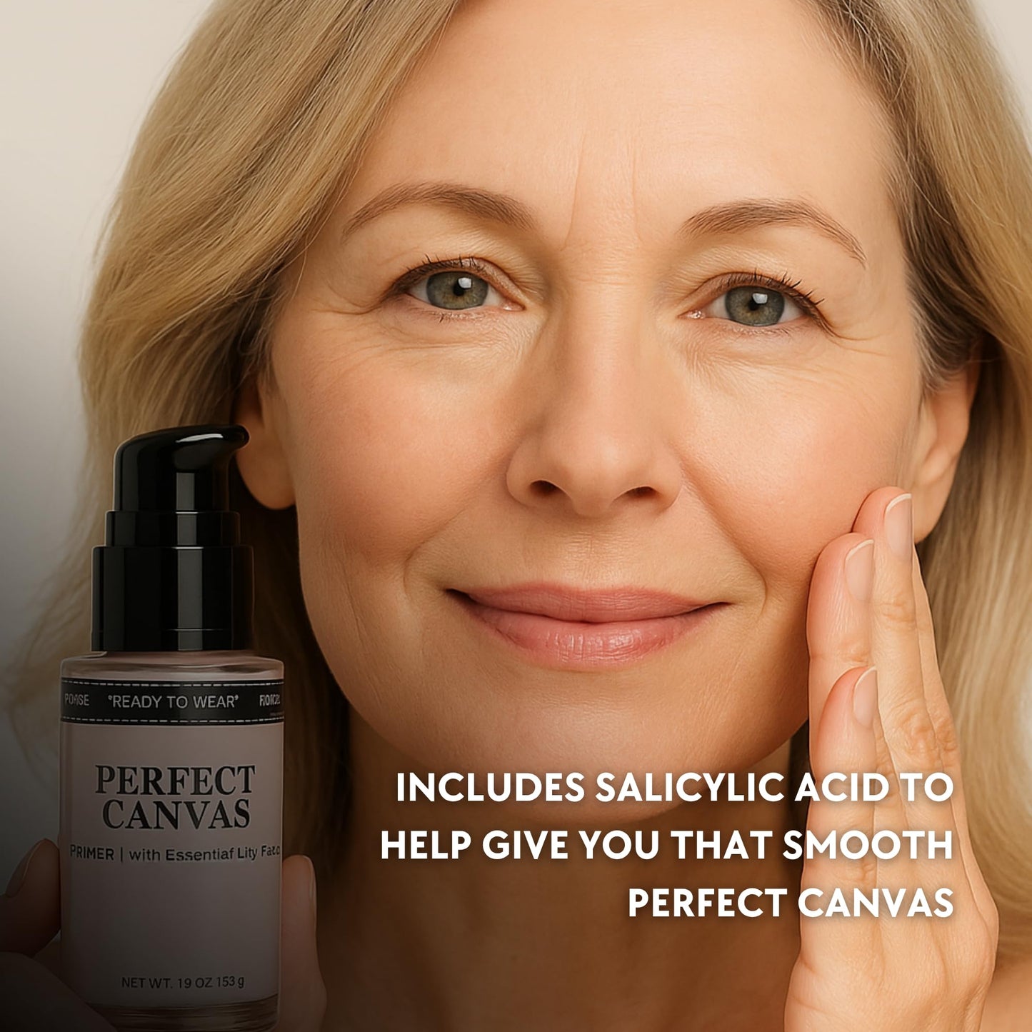 Ready to Wear Perfect Canvas Primer - Reduces Fine Wrinkles Anti Oxidants Anti Aging Skin Primer for Makeup Made in USA Beauty & Personal Care Ready To Wear