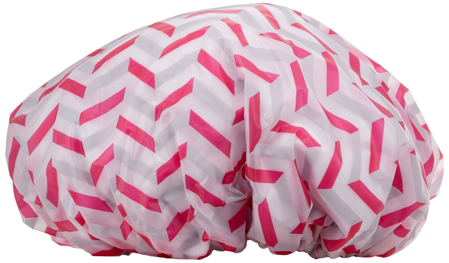 blowpro Waterproof Shower Cap - Anti Humidity, Mold Resistant & Breathable - Terry Cotton Lined Bath Hat Turban - Elastic Band, Adjustable - One Size Beauty and Personal Care blowpro