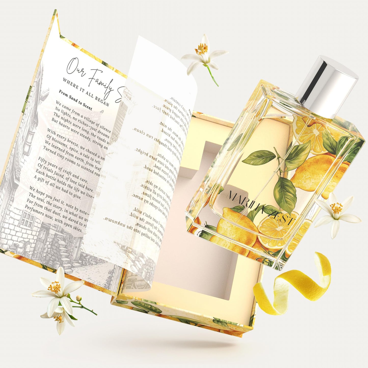Kumbra With Love Marina Zest Eau de Parfum 100ML - Aquatic Perfume for Men - Long-Lasting Scent with Lemon, Bergamot, Pink Pepper, Patchouli Beauty & Personal Care Kumbra With Love