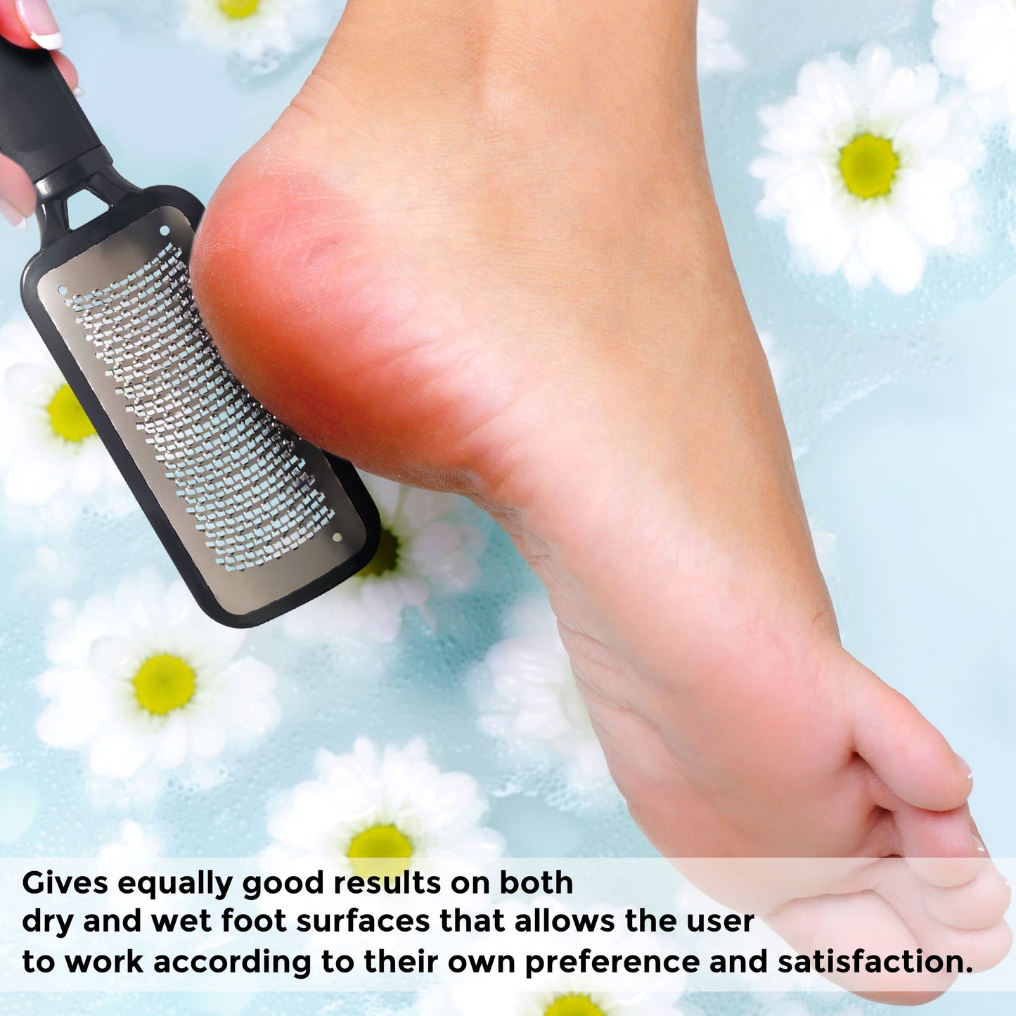 P2P Nails Foot File and Callus Remover - Metal Tool to Remove Dry Skin - Salon Style Dead Skin Remover for Wet and Dry Feet - Professional Foot File Beauty & Personal Care P2P Nails