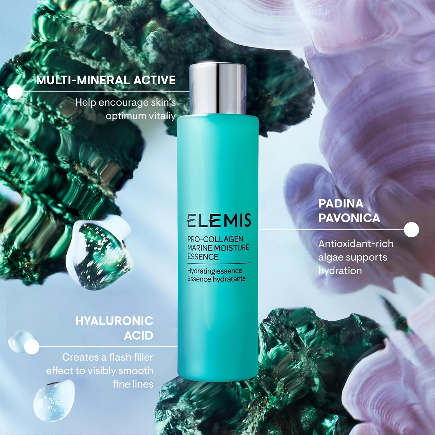 ELEMIS Pro-Collagen Marine Moisture Essence 100ml Hydrating Essence for Smoother, Plumper Skin Beauty & Personal Care ELEMIS