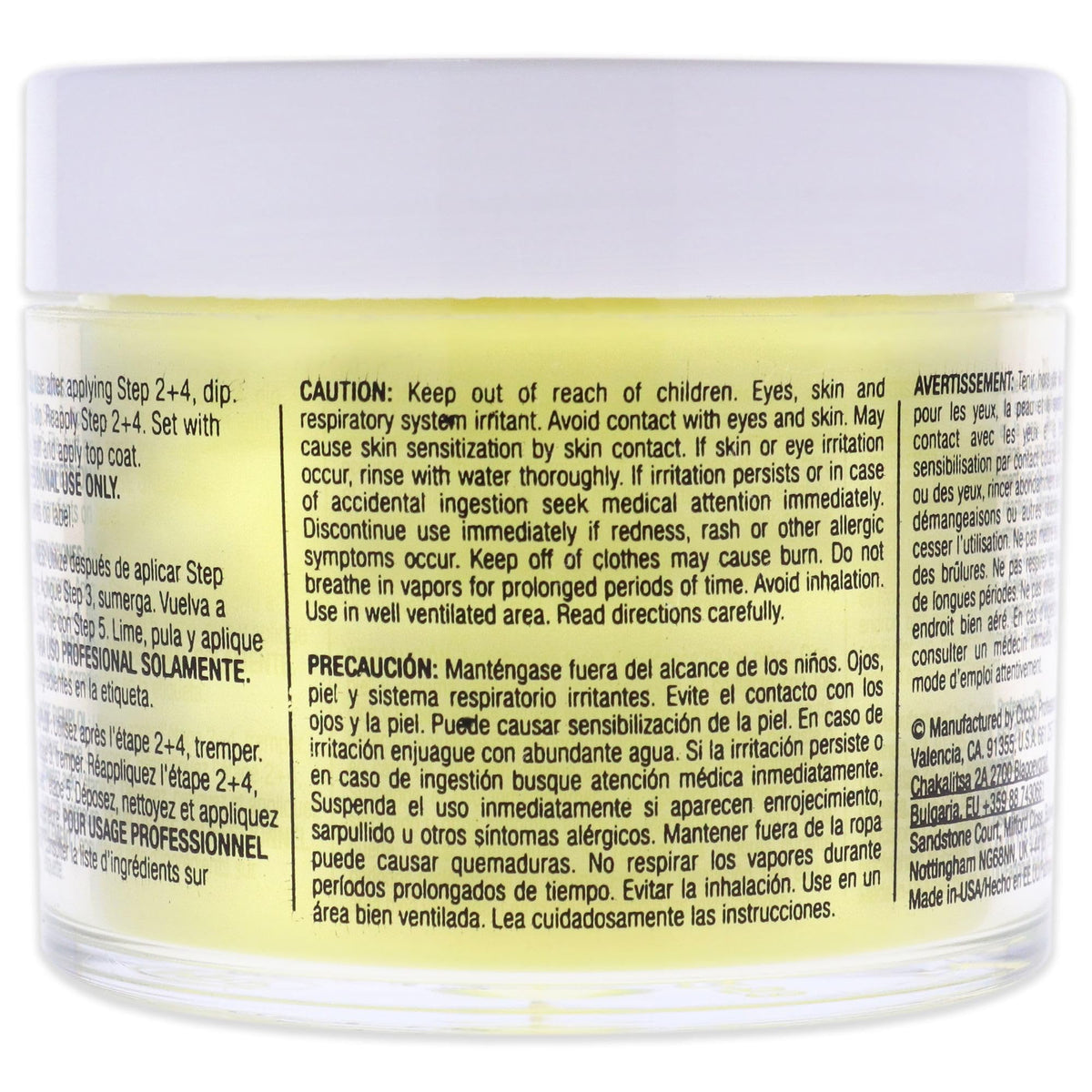 Cuccio Colour Powder Nail Polish - Lacquer For Manicure And Pedicure - Highly Pigmented Powder That Is Finely Milled - Durable Finish, Flawless Rich