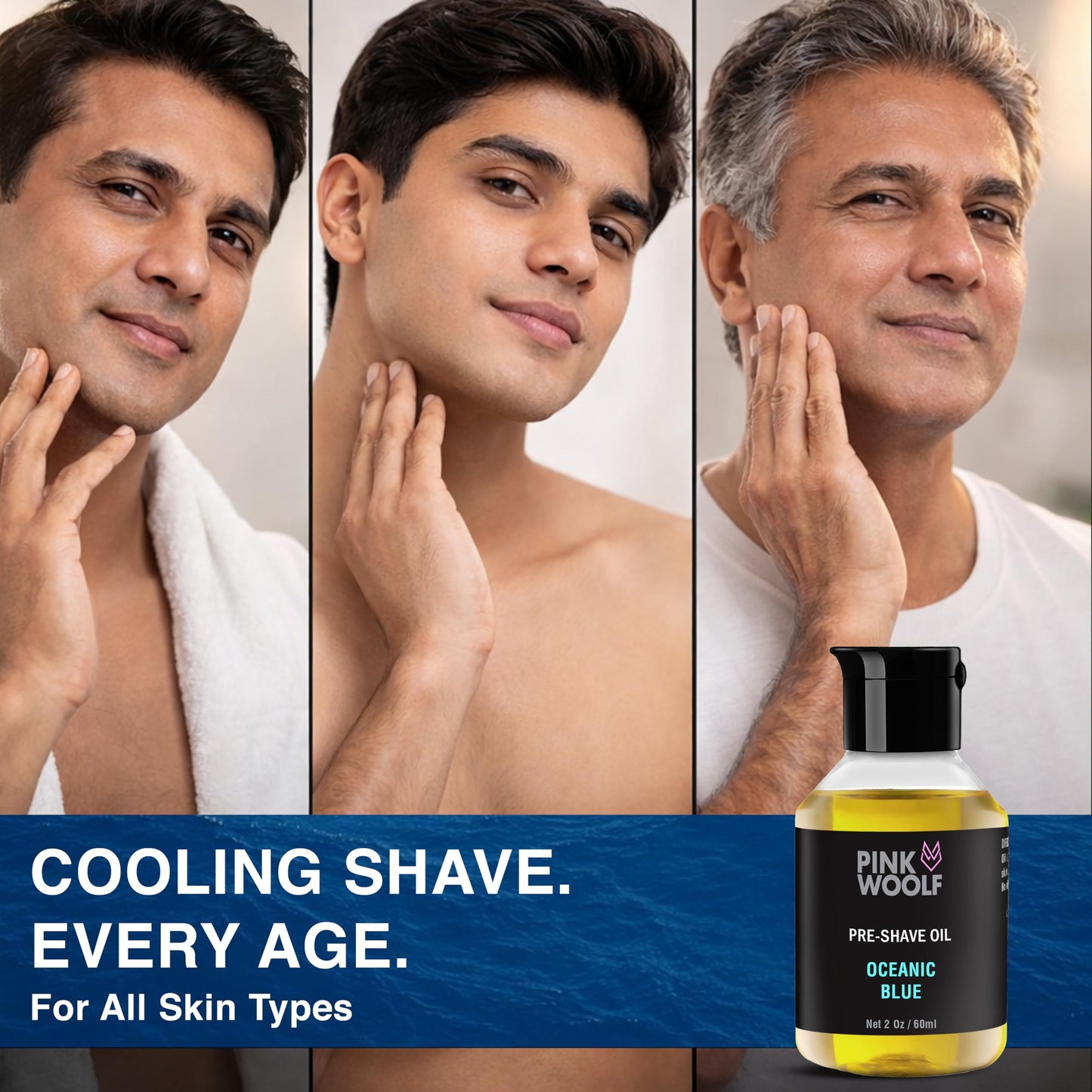 Pink Woolf Pre Shave Oil for Men - Electric & Wet Shave Prep - Helps Reduce Tugging, Razor Burn & Irritation - Razor Glide Oil for Electric Razor Beauty and Personal Care Pink Woolf