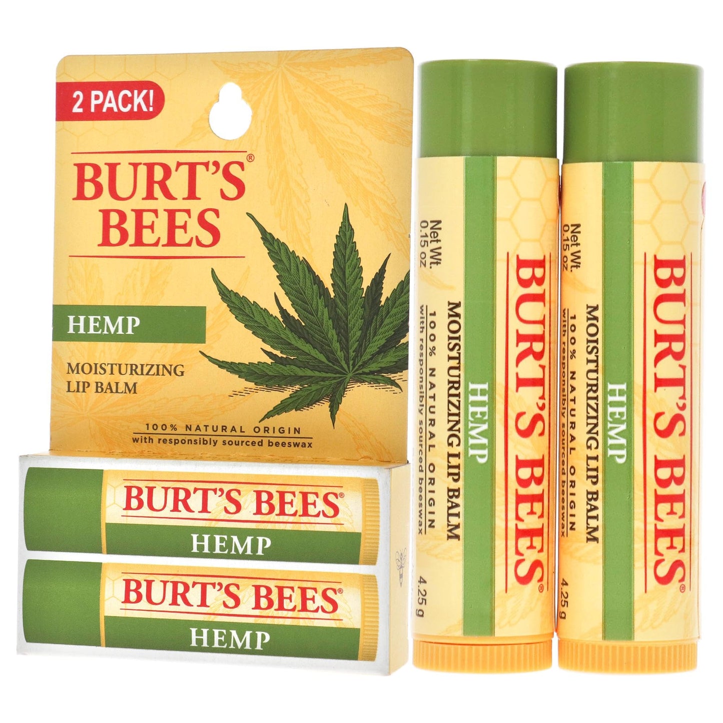 Burt's Bees Hemp Moisturizing Lip Balm Unisex 2 oz Beauty & Personal Care Burt's Bees