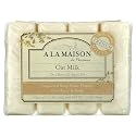 A La Maison Bar Soap Oat Milk Value (4 Pack) Beauty & Personal Care A LA MAISON