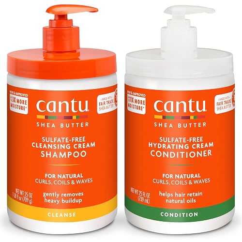 Cantu Shampoo & Conditioner with Shea Butter for Natural Hair, 25 fl oz (Pack of 2) Beauty & Personal Care Cantu
