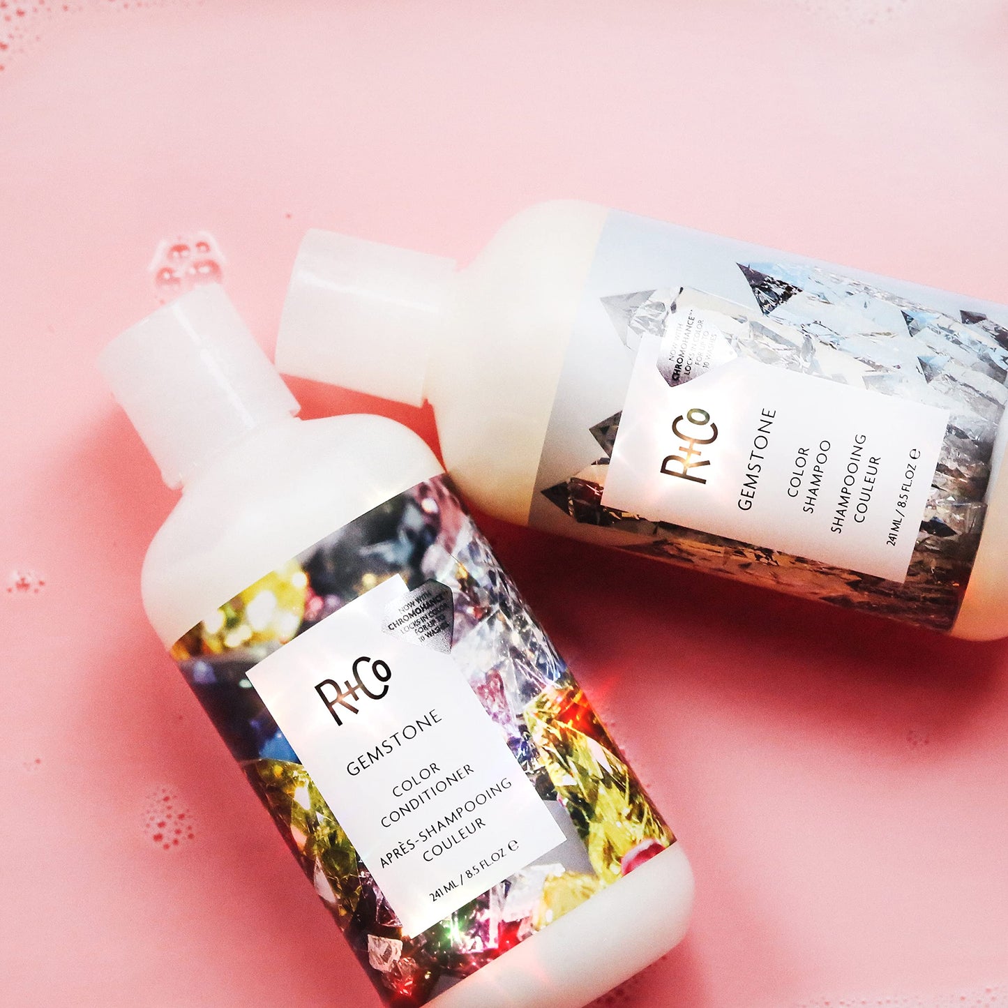 R+Co Gemstone Color + Repair Shampoo/Conditioner Tandem Packette | Frizz Control, Repairs + Preserves Hair Color | Vegan + Cruelty-Free | .25 Oz Beauty & Personal Care R+Co