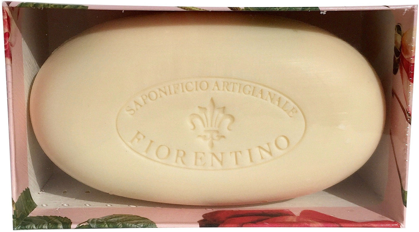 Bar Soap by Saponificio Artigianale Fiorentino- Tuscan Roseto Italian Rosa Rose Scented Soap All Natural Bath Cleanser 10.5 Ounce Beauty & Personal Care Saponificio Artigianale Fiorentino