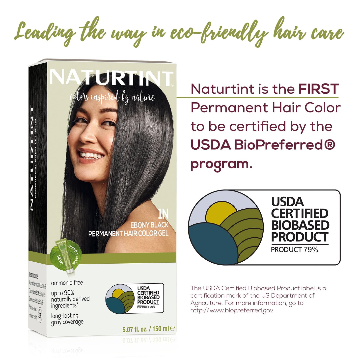 Naturtint 1N Ebony Black Permanent Hair Color (Pack of 1), Ammonia Free, Vegan, Cruelty Free, up to 100% Gray Coverage, Long Lasting Results Beauty & Personal Care Naturtint