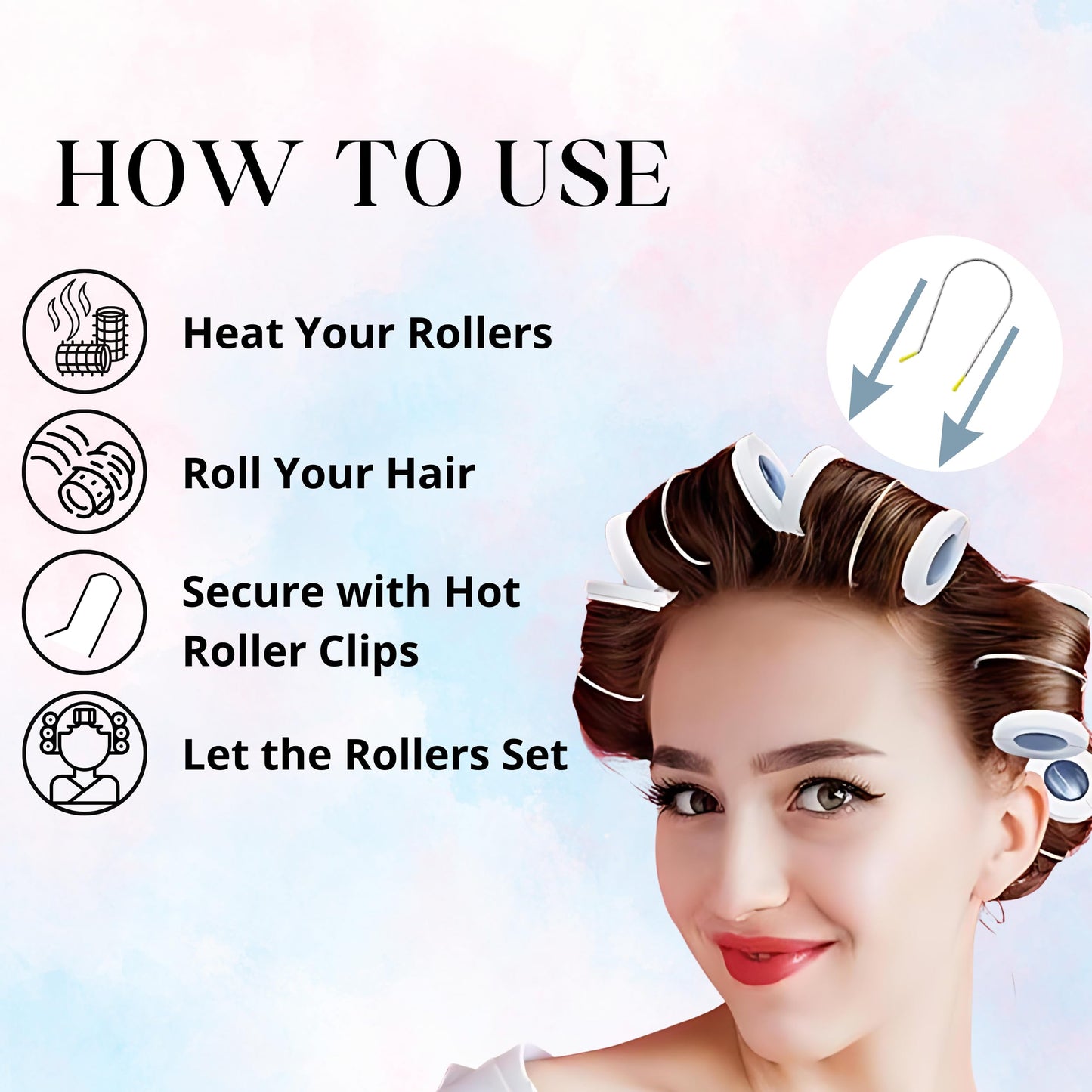 Sta-Rite Hot Roller Clips for Electric Rollers | Large | 8 Count Beauty & Personal Care Sta-Rite