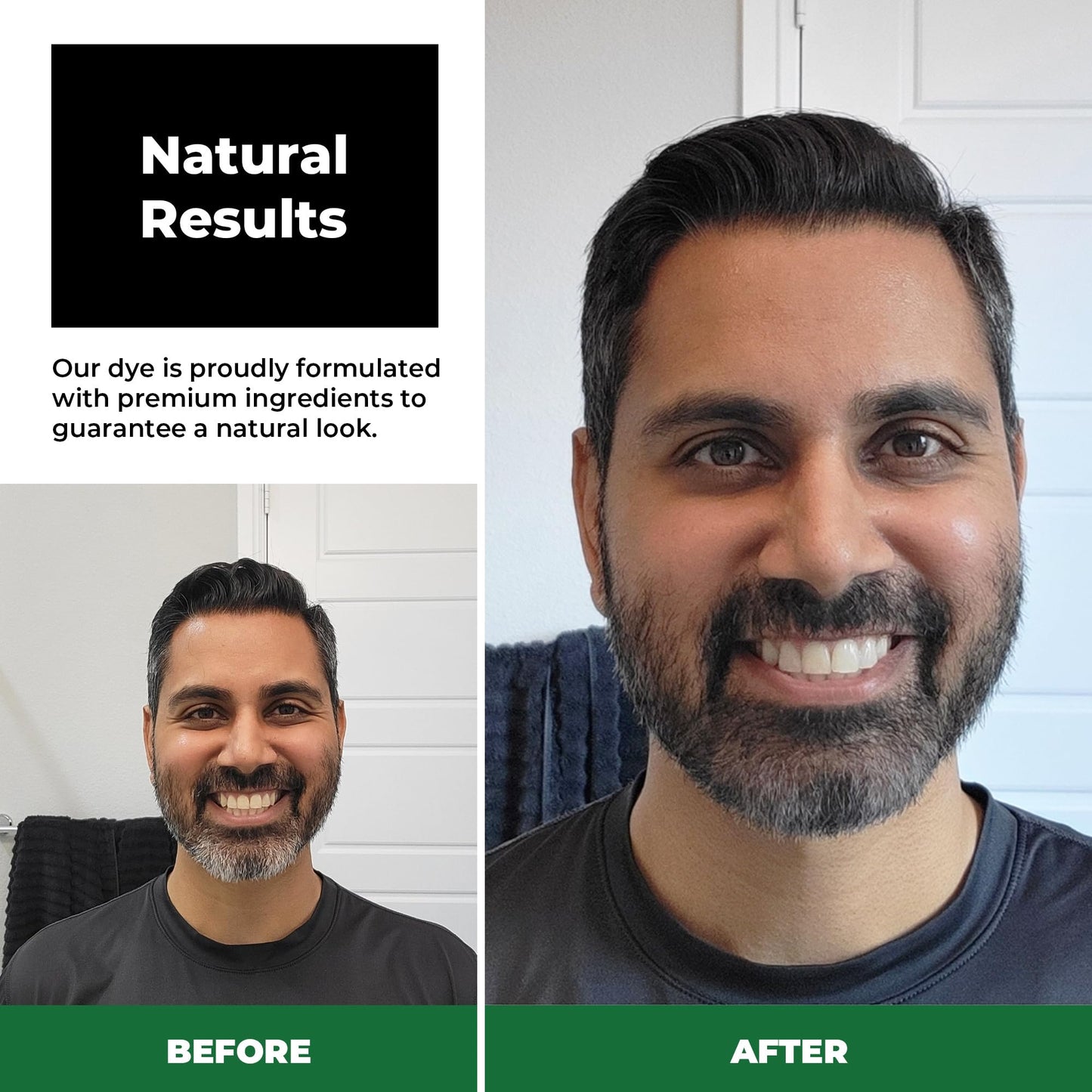 Simpler Partial Coverage Men's Hair Color Color Box - Permanent Beard and Mustache Dye - Ammonia-Free Beard Hair Dye - Fast Gray Blending - Salt Beauty & Personal Care SIMPLER HAIR COLOR