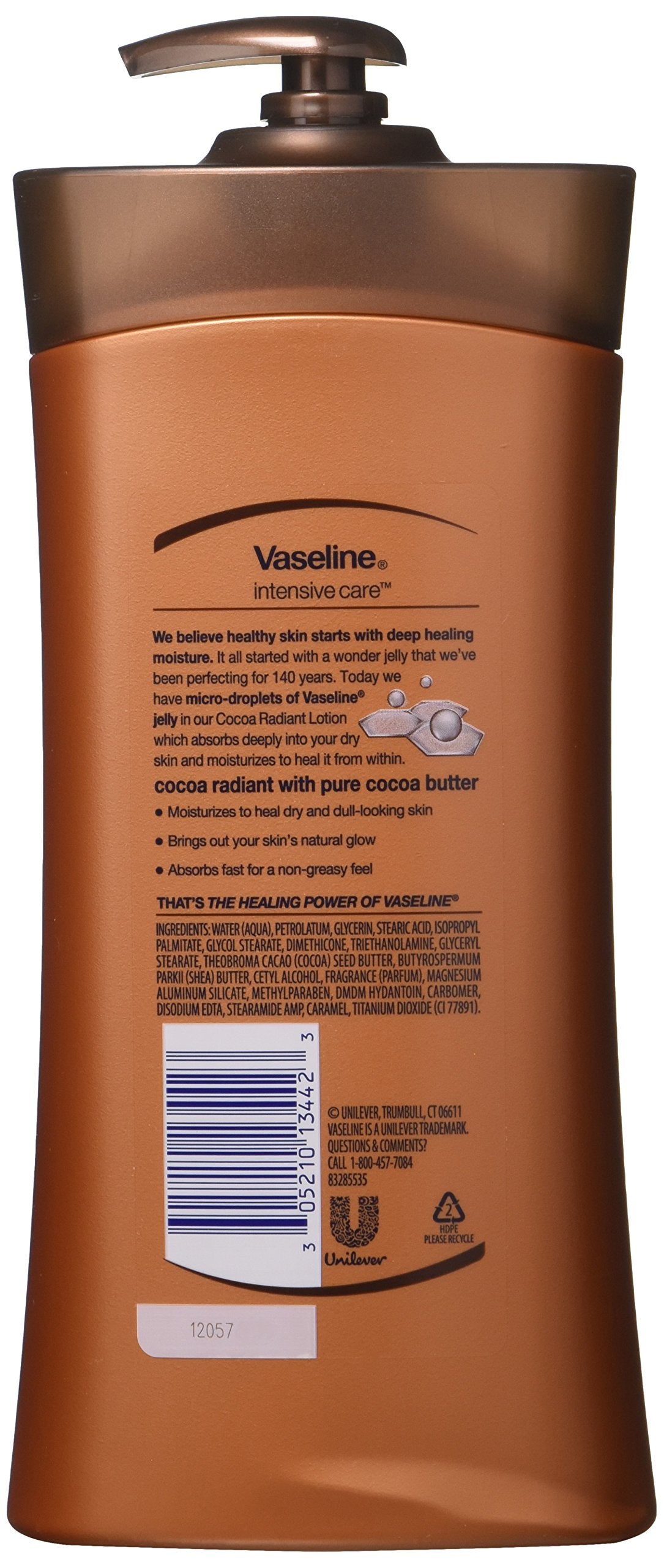 Vaseline Lotion Cocoa Radiant 20.3 oz (Pack of 2) Beauty & Personal Care Vaseline