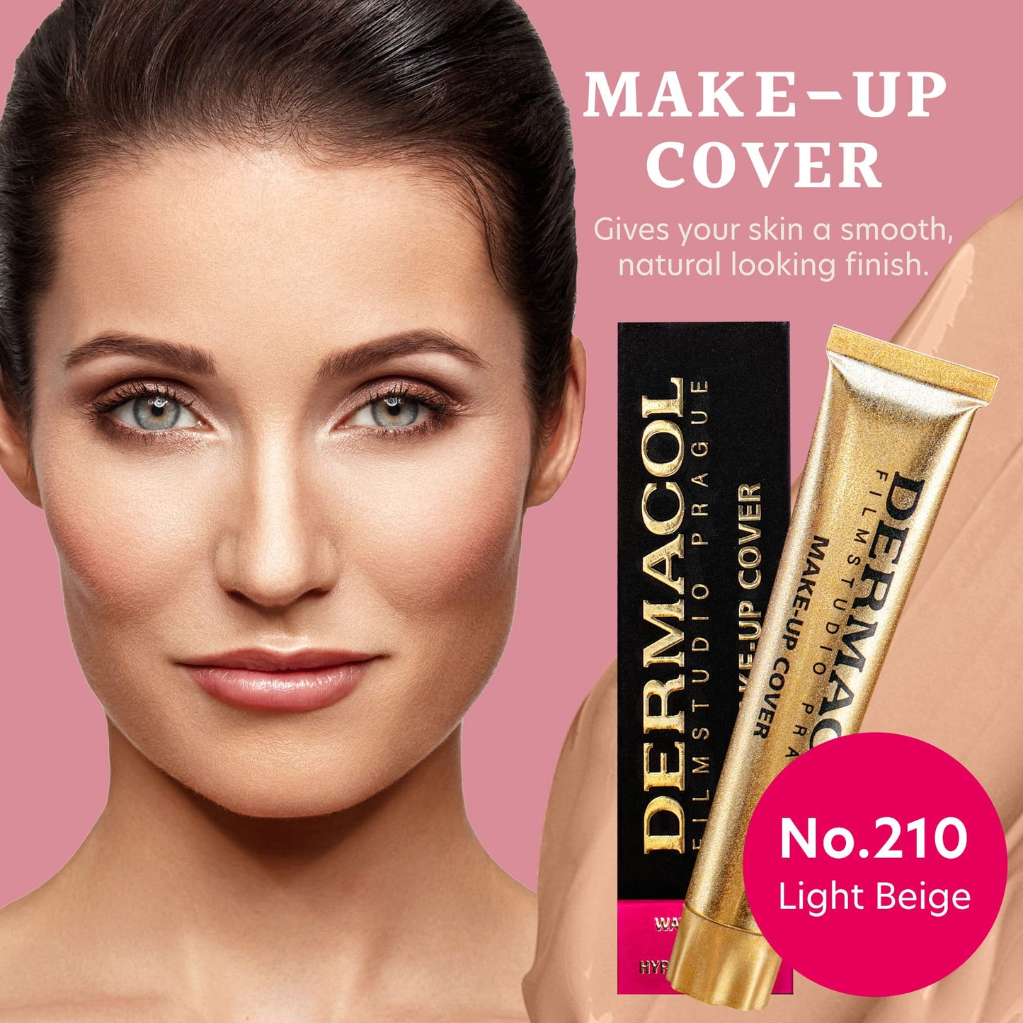 Dermacol - Full Coverage Liquid Matte Foundation, with SPF 30, Waterproof, for Oily Skin, Acne, & Under Eye Bags, Long-Lasting Makeup Products, 30g Beauty & Personal Care Dermacol