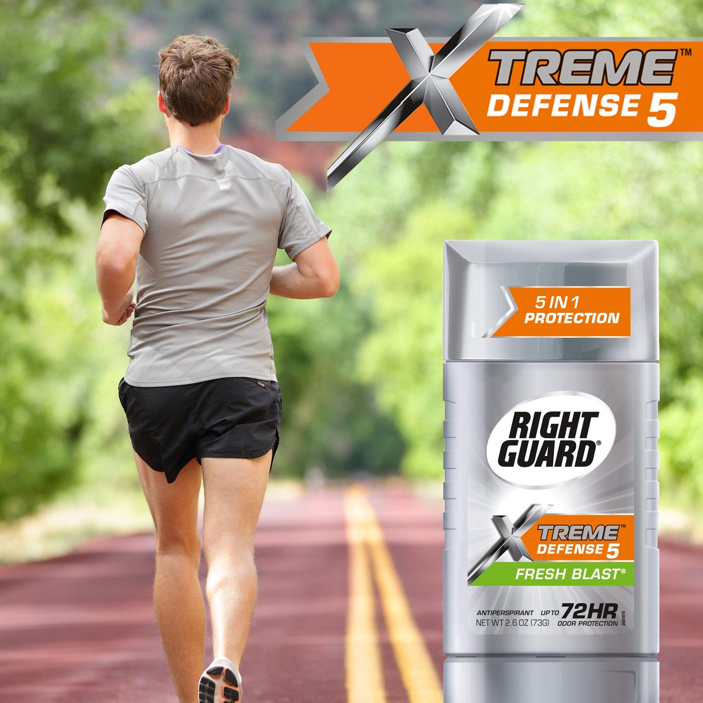 Right Guard Xtreme Defense Fresh Blast Solid 2.6 Ounce 72Hr (76ml) Beauty and Personal Care Right Guard