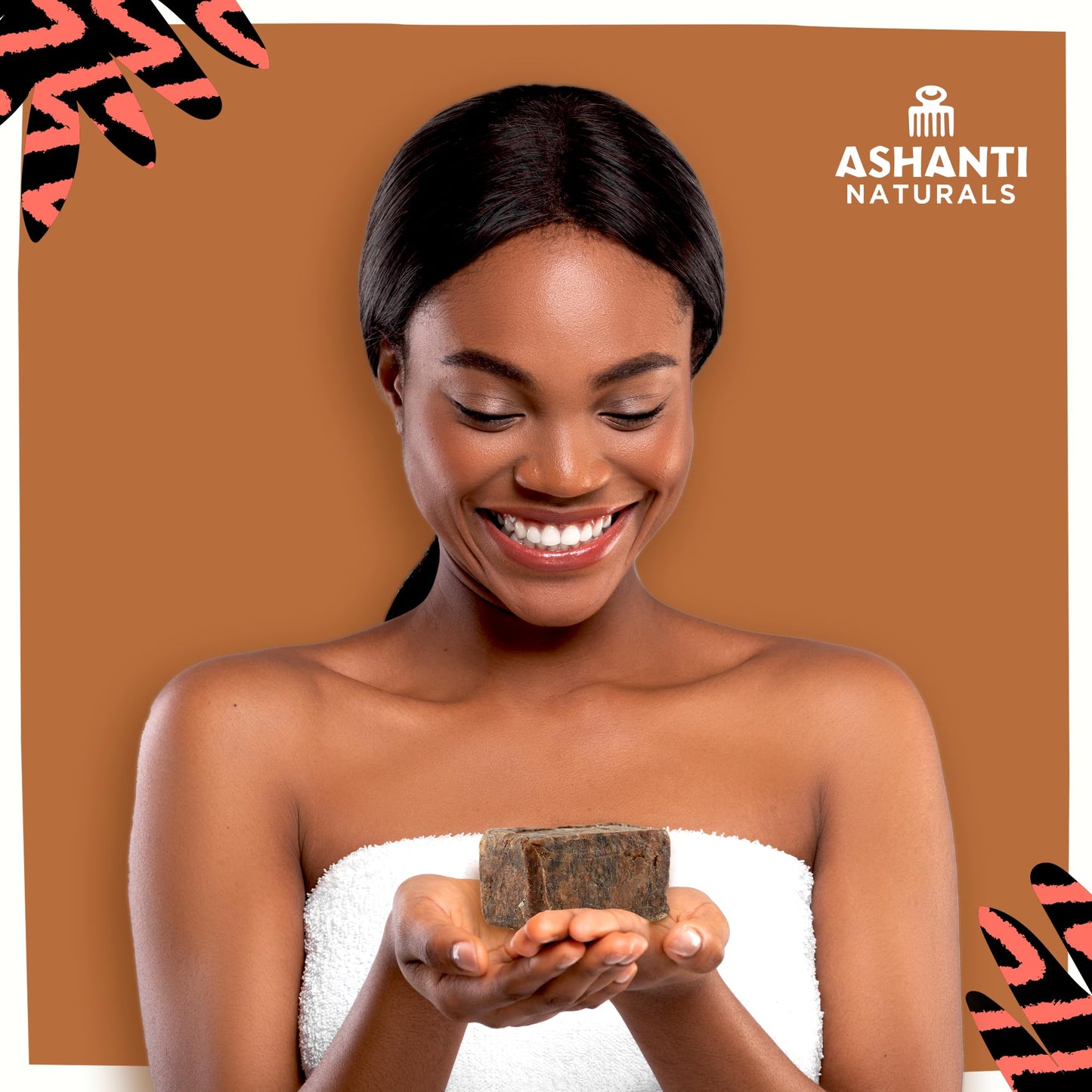 Ashanti Naturals Authentic African Black Soap Bar | Cleansing and Nourishing Black African Soap Bar| Acne Bar Soap with Shea Butter and Coconut Oil Beauty & Personal Care Ashanti Naturals
