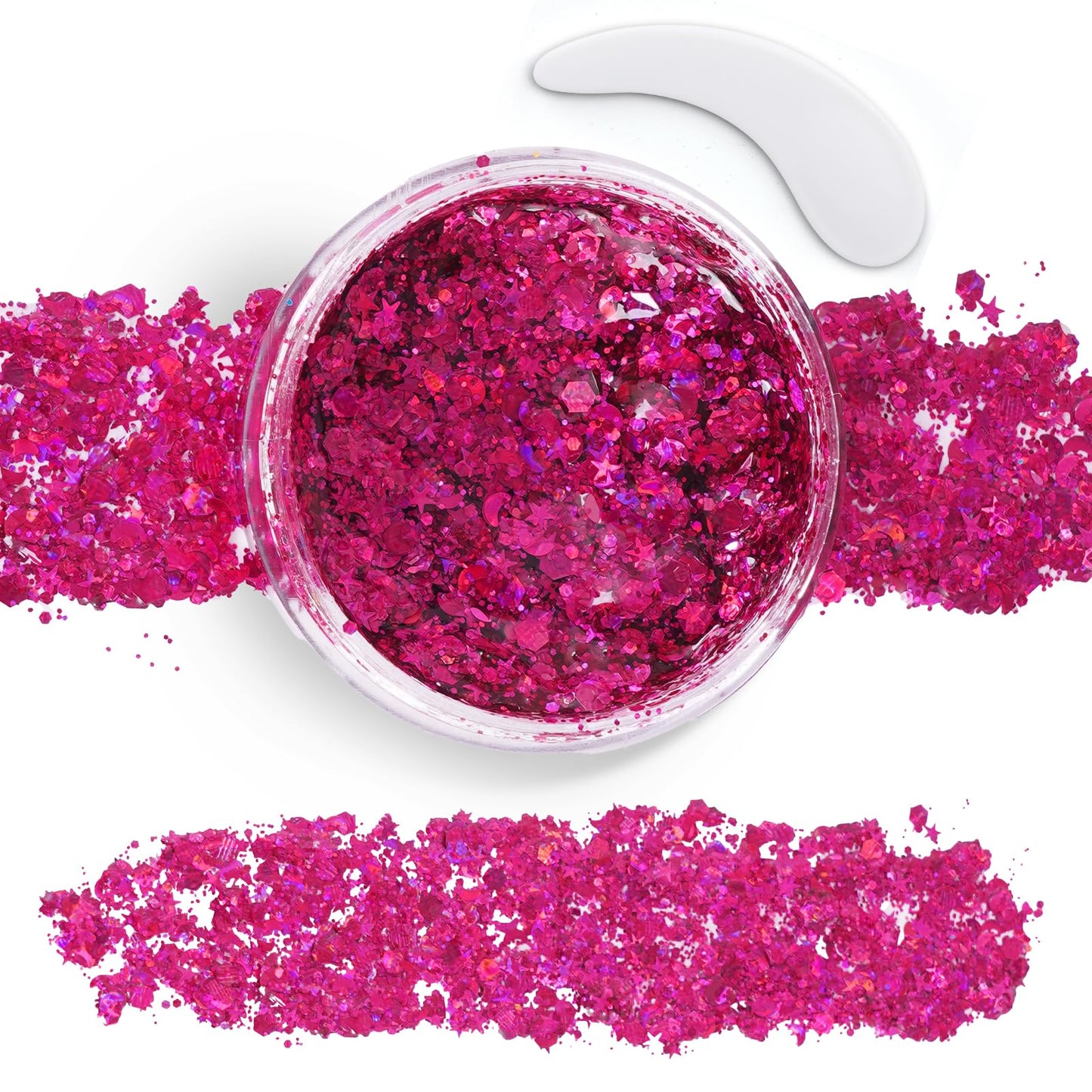 Pink Hair Glitter Gel,Hot Pink face Body Glitter,Singer Concert Outfits Easter Basket Stuffers Hair Glitter for Women and Kids, Music Festival Rave Beauty & Personal Care TUHPIBK