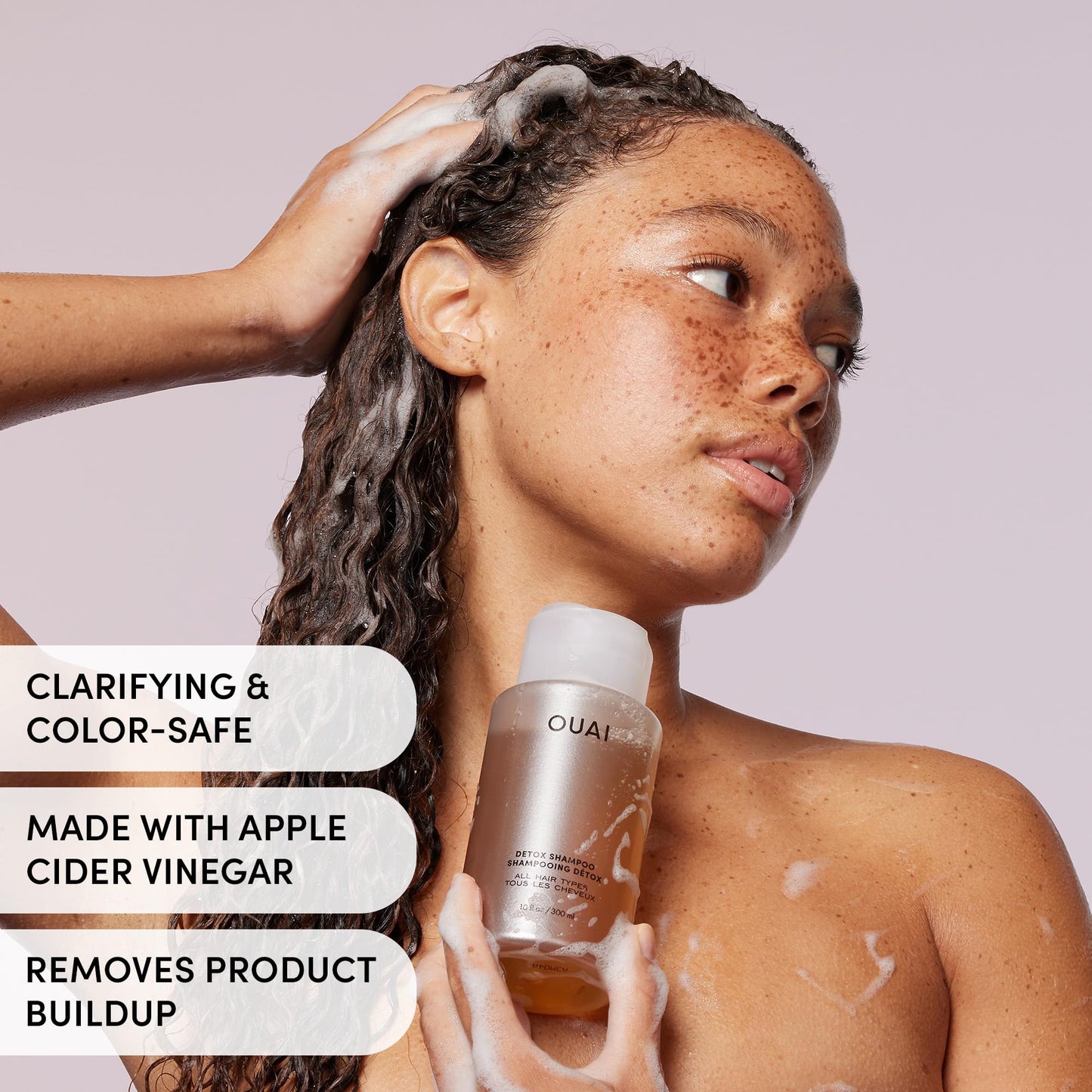 OUAI Detox Shampoo & Fine Hair Conditioner Bundle - Clarifying Shampoo for Build Up, Dirt, Oil, Product and Hard Water & Volumizing Conditioner Beauty & Personal Care OUAI