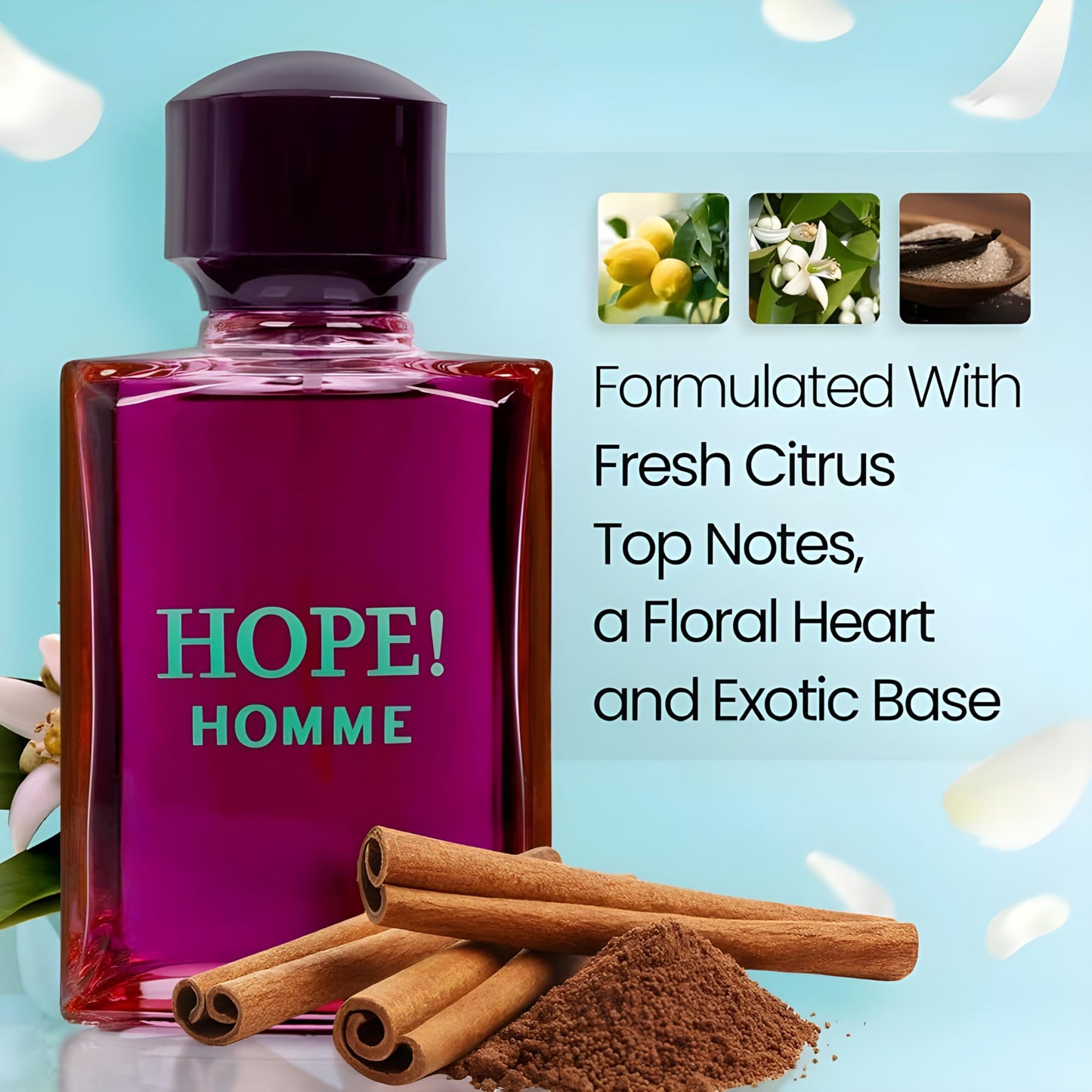 Secret Plus HOPE! HOMME Eau de Parfum for Men 3.4 Fl Oz Beauty & Personal Care Secret Plus