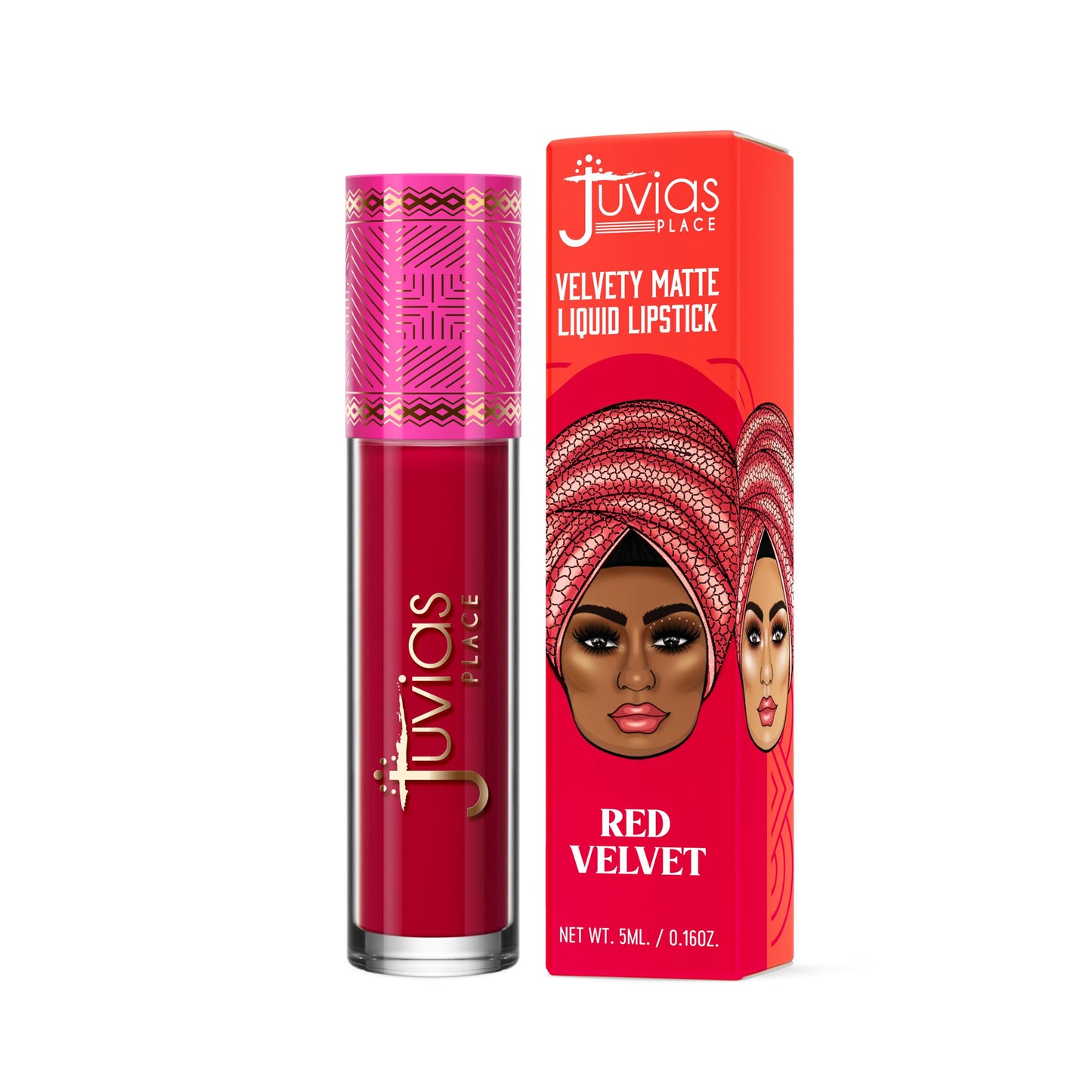 Juvia's Place Velvety Matte Liquid Lipstick Red Velvet - Universal, Cool-Toned Red, Hydrating, Long-Wearing, Velvety Soft & Feather Light - Beauty & Personal Care Juvia's Place