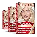 Revlon ColorSilk with Bond Repair Complex, Blonde Permanent Hair Color, 100% Gray Coverage, Ammonia Free Hair Dye, Vegan Keratin, 05 Ultra Light Ash Beauty & Personal Care REVLON