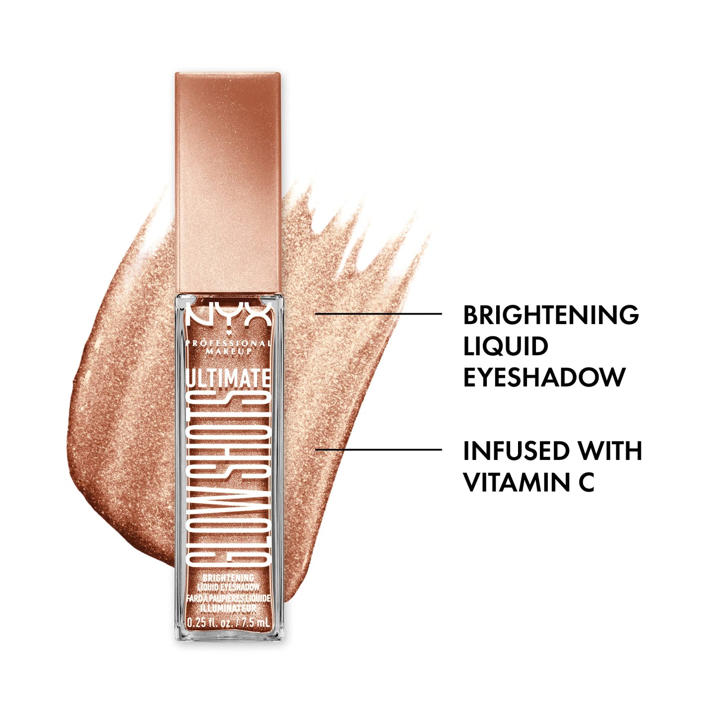 NYX PROFESSIONAL MAKEUP Ultimate Glow Shots, Liquid Eyeshadow, Long-Lasting Shimmer Eye Shadow with Vitamin C - Golden Goji Beauty & Personal Care NYX PROFESSIONAL MAKEUP