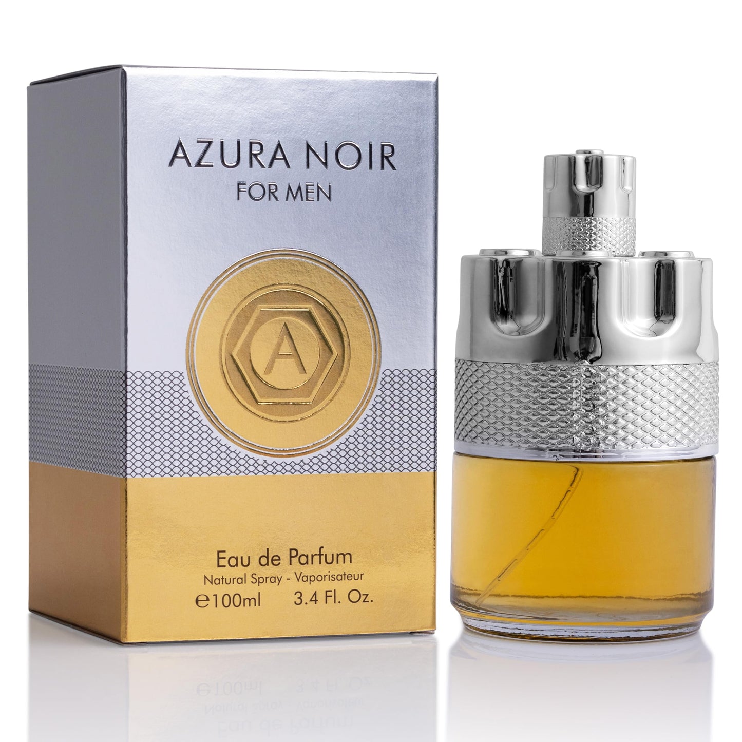 Azura Noir for Men Eau De Parfum - Woody Spicy Fragrance - Long-Lasting Cologne Choice For Daily Wear - Top Notes of Lemon, Nigerien Ginger Beauty & Personal Care URBAN COLLECTION