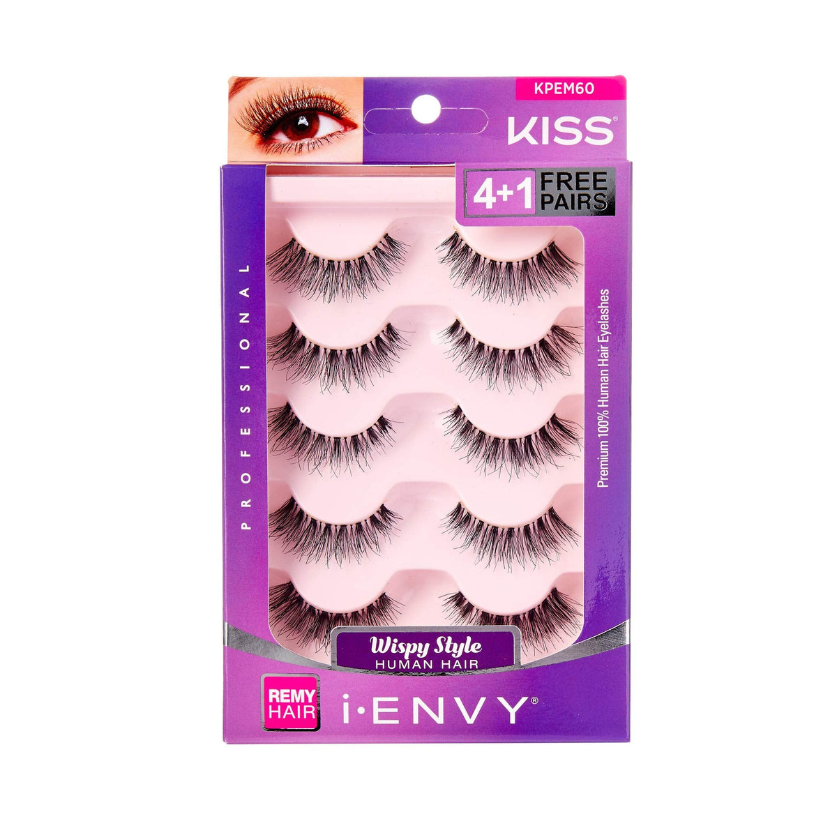 iEnvy by Kiss So Wispy 03 Strip Eyelashes 5 Pair Value Pack #KPEM60 Natural Wispies Style Beauty & Personal Care i•ENVY
