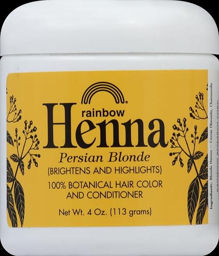 Rainbow Research Henna 100% Botanical Hair Color and Conditioner - Persian Blonde - 4 oz Beauty & Personal Care Rainbow Research