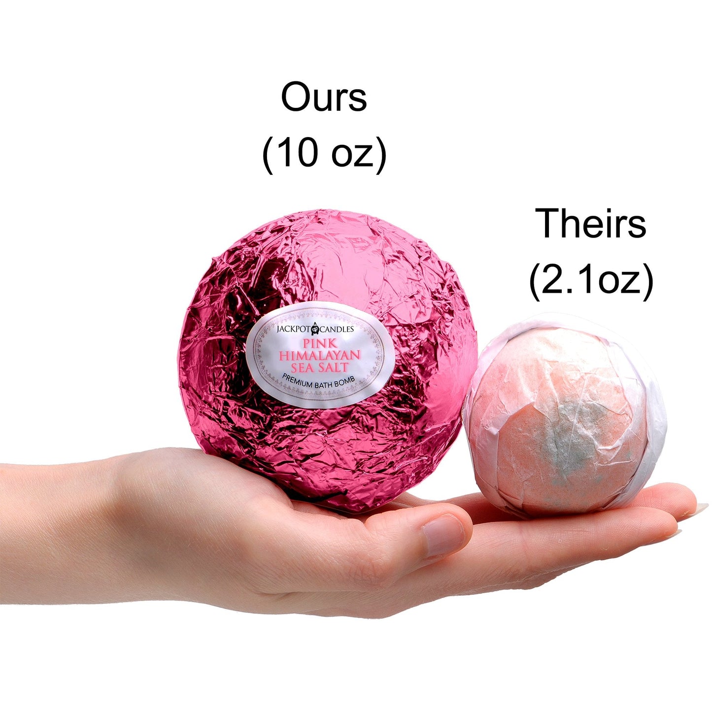 Bath Bomb with Surprise Size Ring Inside - Pink Himalayan Sea Salt Extra Large 10 oz. Bath Bombs with Jewelry - Hand Made in USA - Perfect for Spa… Beauty & Personal Care Jackpot Candles