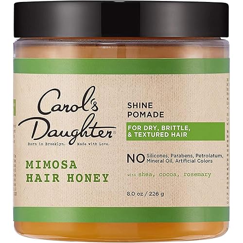 Carol's Daughter Mimosa Hair Honey Shine Pomade for Textured and Curly Hair - with Shea Butter & Rosemary Oil, 8 fl oz Beauty & Personal Care Carol's Daughter