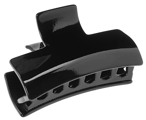 France Luxe Large Solid Rectangle Claw Clip - Black Beauty & Personal Care France Luxe